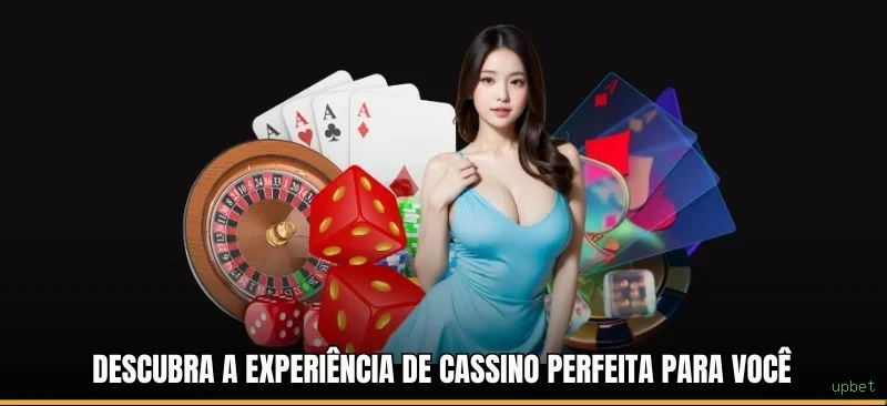 Imagem promocional do cassino online da upbet mostrando jogos ao vivo