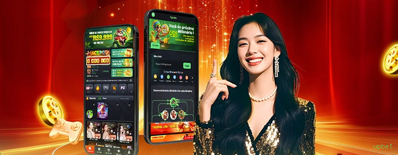 Imagem promocional de todos os jogos da upbet